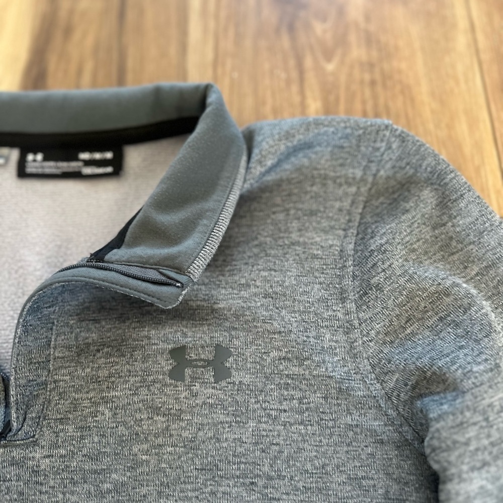 Under Armour mens fleece lined 1/4 zip pullover size medium loose - Picture 4 of 5